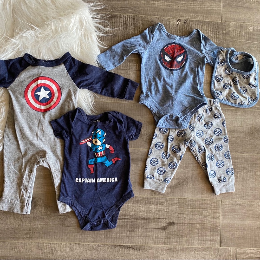 Marvel 3-6M baby boy bundle